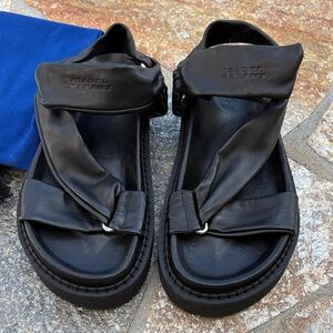 Isabel Marant 
Naori T-Strap Grip Sporty Sandals